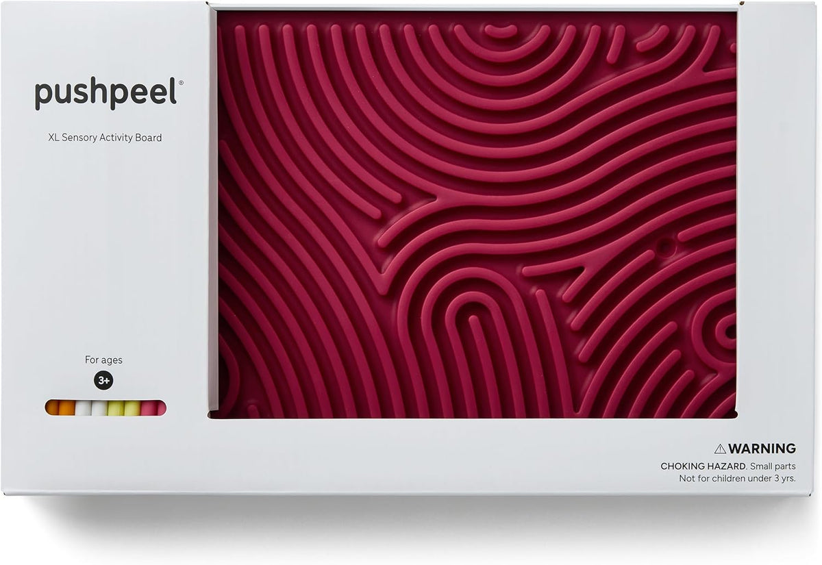 Pushpeel Sensory Activity Board: Silicone Fidget Toy for - Berry / XL Board - image 2