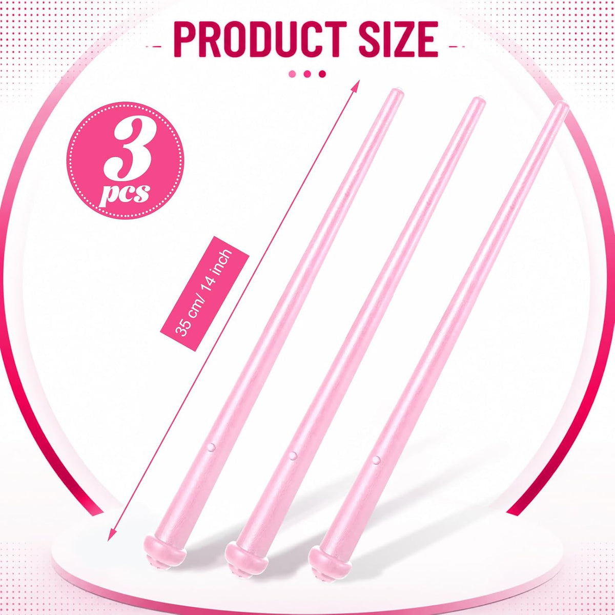 Skylety three light up magic wands in pink, purple and blue - view 18