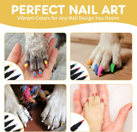 9 Colors Dog Nail Polish Pens Quick Dry, Dog Safe Nail Polish - 0 Fl Oz (Pack of 12) - image 4