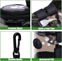 Dog Waste Bag Dispenser Poop Bag Dispenser for Leash Accessory dog Poop Bag Holders Fits Dog Leash Include Hand Free Holder, Clear, No-PUXYB