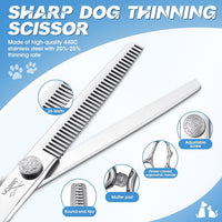 JASON Dog Grooming Scissors Set - Silver - image 2