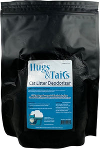 Cat Litter Deodorizer – Pet Safe Odor Eliminator & Housebreaking Supplies for Cats, Kittens, & Small Pets – Natural, Unscented, Non Toxic, Low Dust, 2 lbs, by HugsandTails