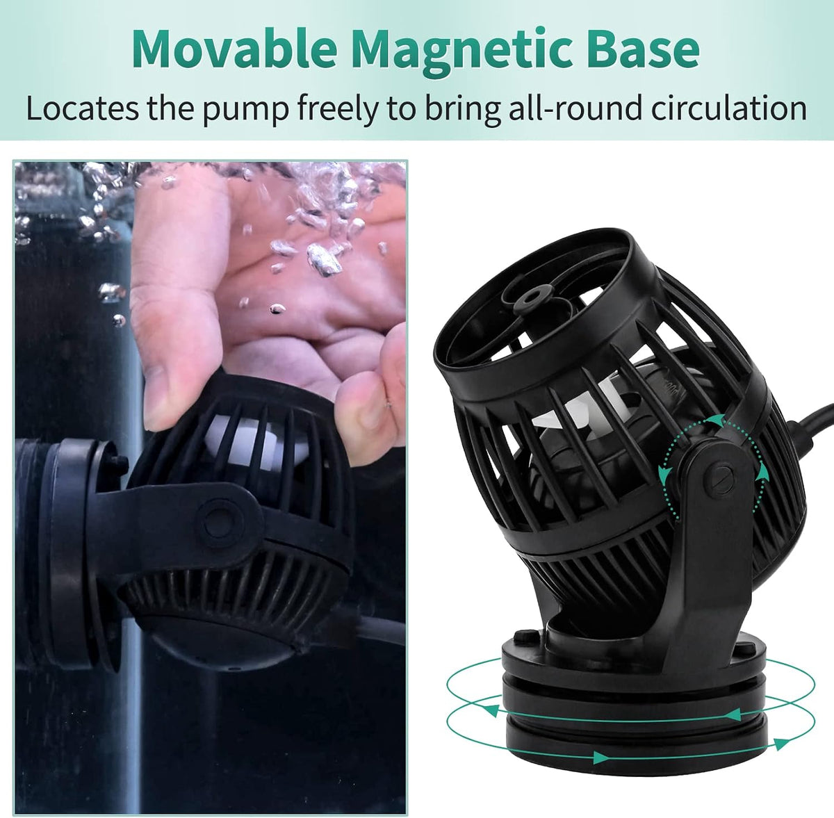 Uniclife Aquarium Wave Maker for 120-300 Gallon Fish Tanks 3400 GPH - 30-60 Gallon - image 4