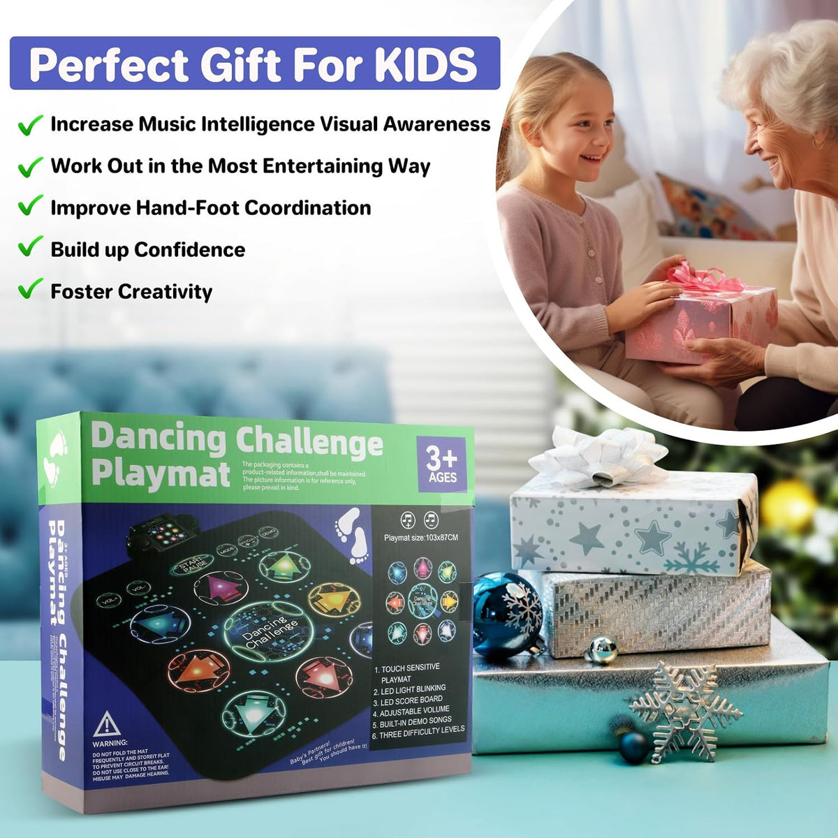 Dance Mat, Electronic Dance Mixer Rhythm Step PlayMat - 1player - image 3