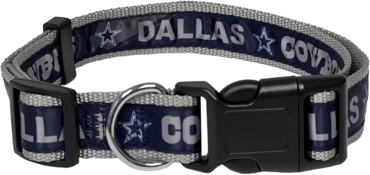 NFL Vikings Dog & Cat Collar - Dallas Cowboys / Large