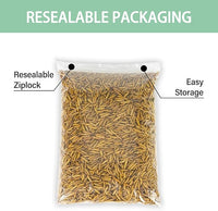5.5LB Dried Black Soldier Fly Larvae, More Calcium Than Dried Mealworms, High Protein Chicken Feed, Poultry Treat