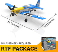 volantexrc RC Plane, 4CH Remote Control Airplane for Beginners & Adults – Fun for Kids & Family - Blue - image 3