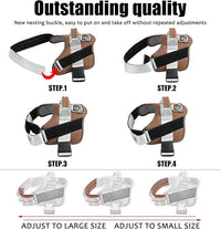Bolux Dog Harness, No-Pull Reflective Dog Vest, Breathable Adjustable Pet Harness with Handle for Outdoor Walking - No More Pulling, Tugging or Choking