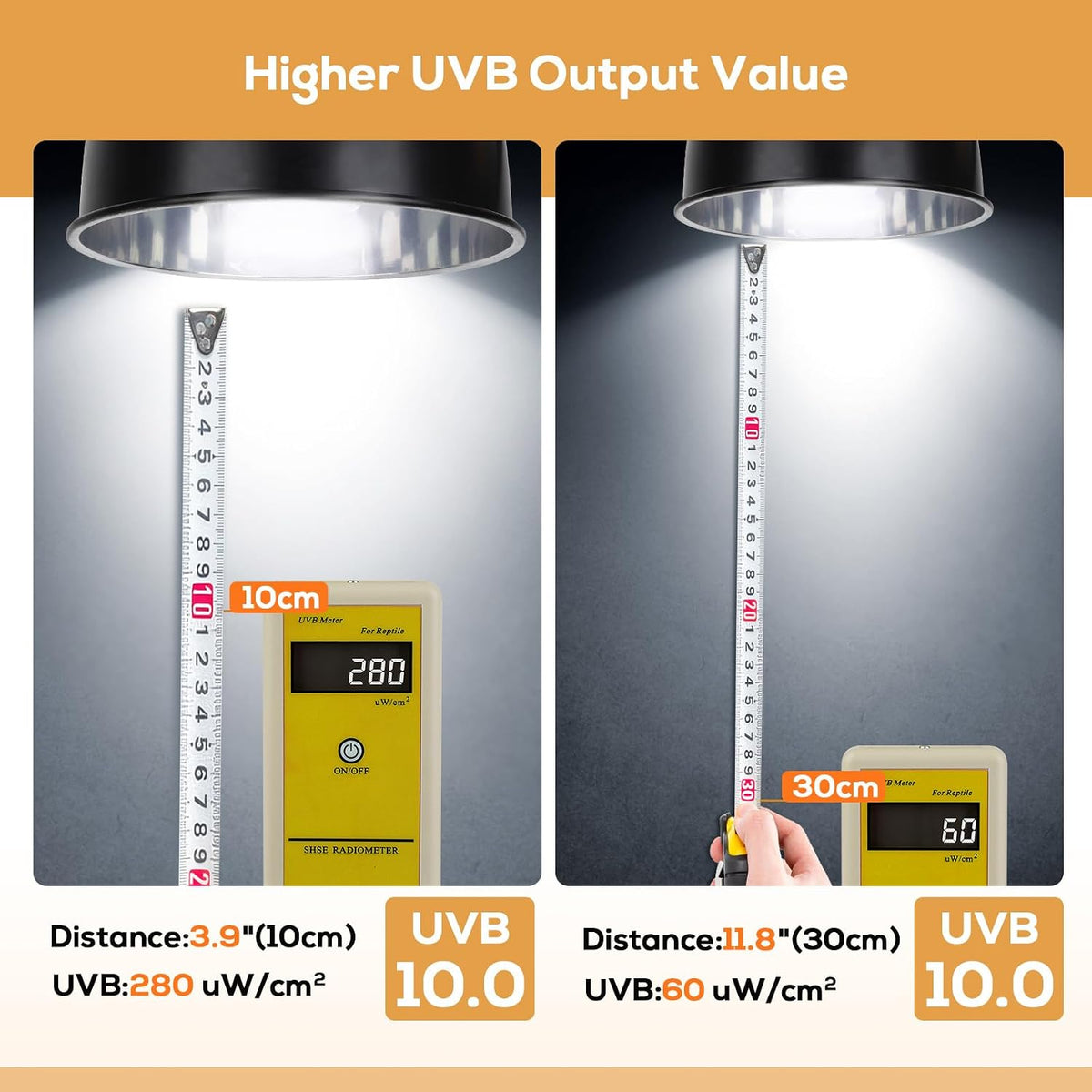 UVB Bulb for Reptiles, 10.0 26W UVB Light for Reptiles - 10.0-6.1 Inch - image 4