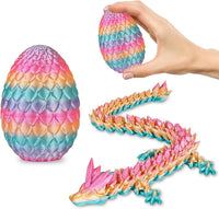 Small Dragon Eggs with Dragon Inside - Pastel Rainbow / S (H:3.9 inches)