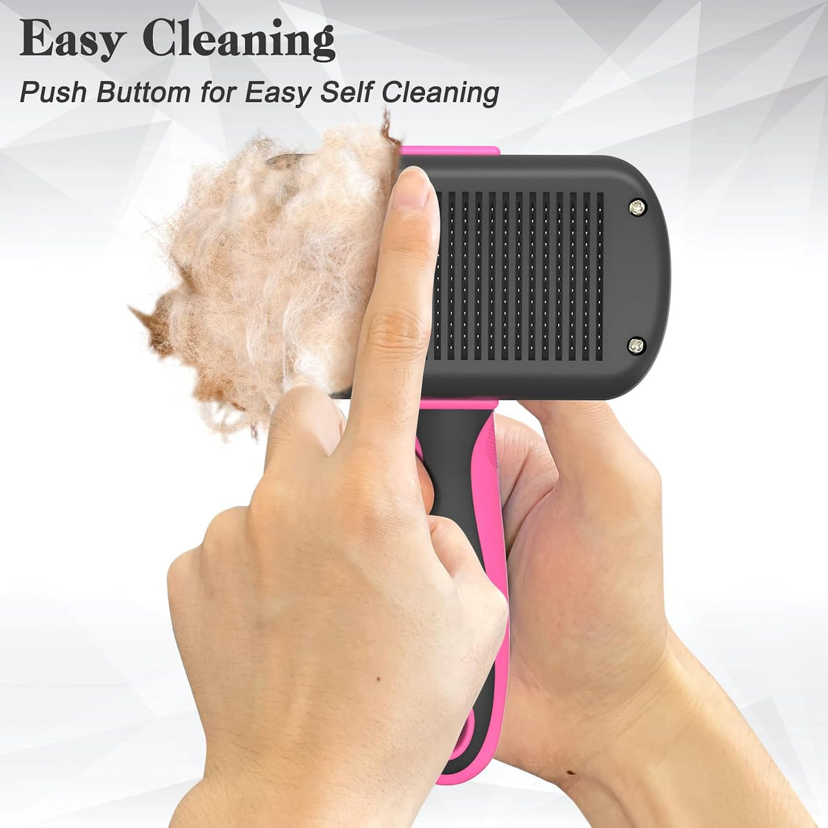 Dipoo Self Cleaning Shedding Brush - Pink - image 3