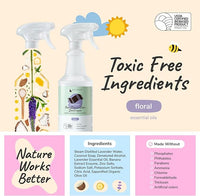 kin+kind Pet Odor Eliminator for Home - Litter Deodorizer, Pet Urine Odor Eliminator Spray and Stain Remover Spray for Harwood Floods, Carpet and Fabric - Pee, Odor and Stain Destroyer 32 fl oz
