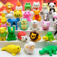 70Pcs Animal Erasers for Kids Desk Pets - 55
