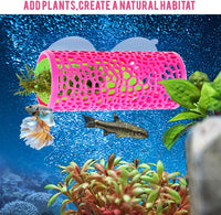 Abizoo Betta Fish Tunnel & Reptile Hide - Pink - image 3