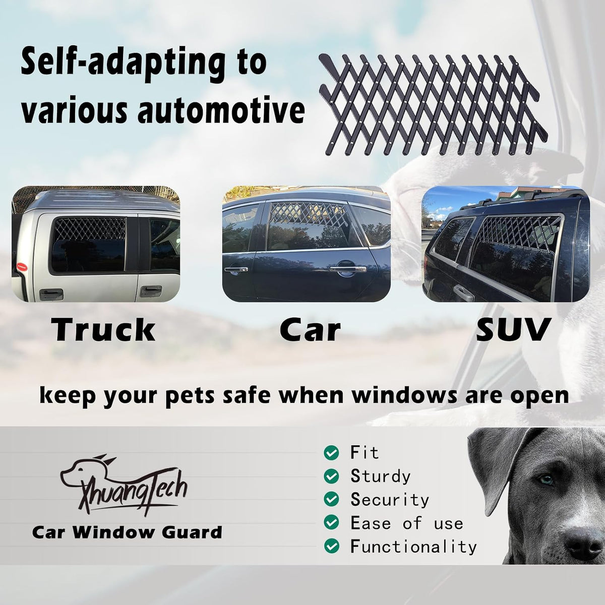 XianghuangTechnology Window Pet Gate - image 2