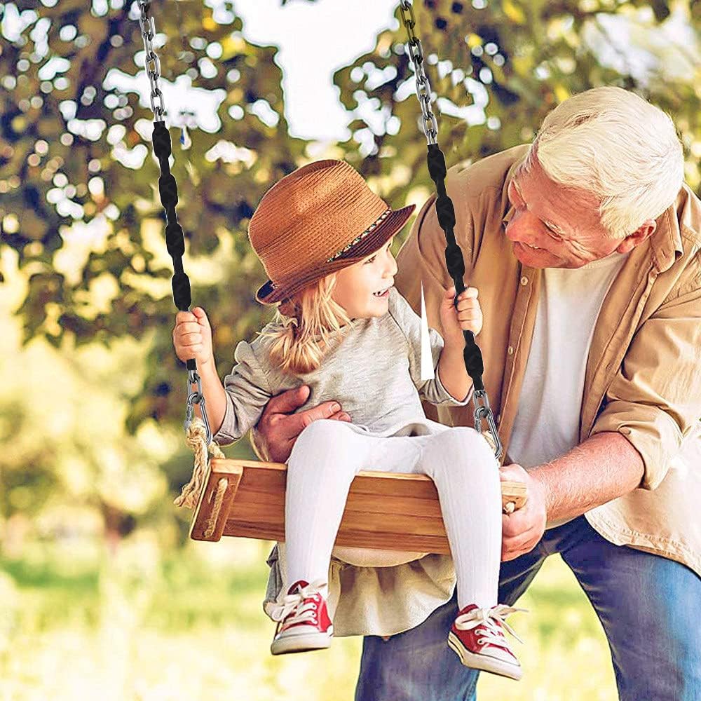 Dakzhou 84 inch stainless steel swing chains with grip sleeves and quick connection buckles - view 6
