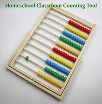 MAGIKON Wooden Abacus, 10 Rows Counting Frame 11.5in for Math – Fun for Kids & Family - image 3