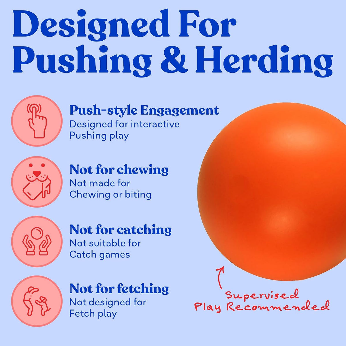 Doggie Dooley Virtually Indestructible Dog Ball - Orange / X-Large (14 inch) - image 4