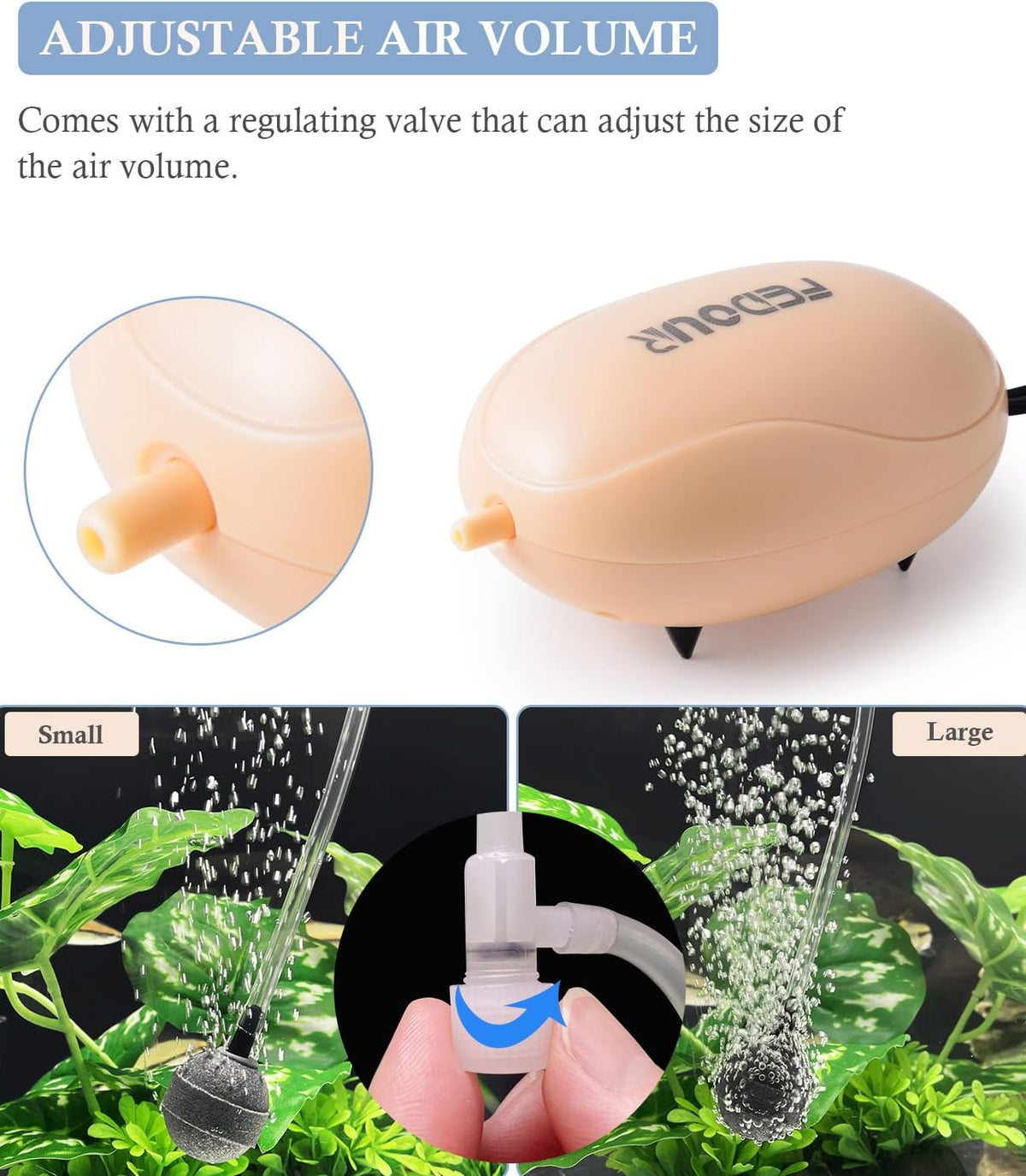 FEDOUR Mini Aquarium Air Pump - image 4