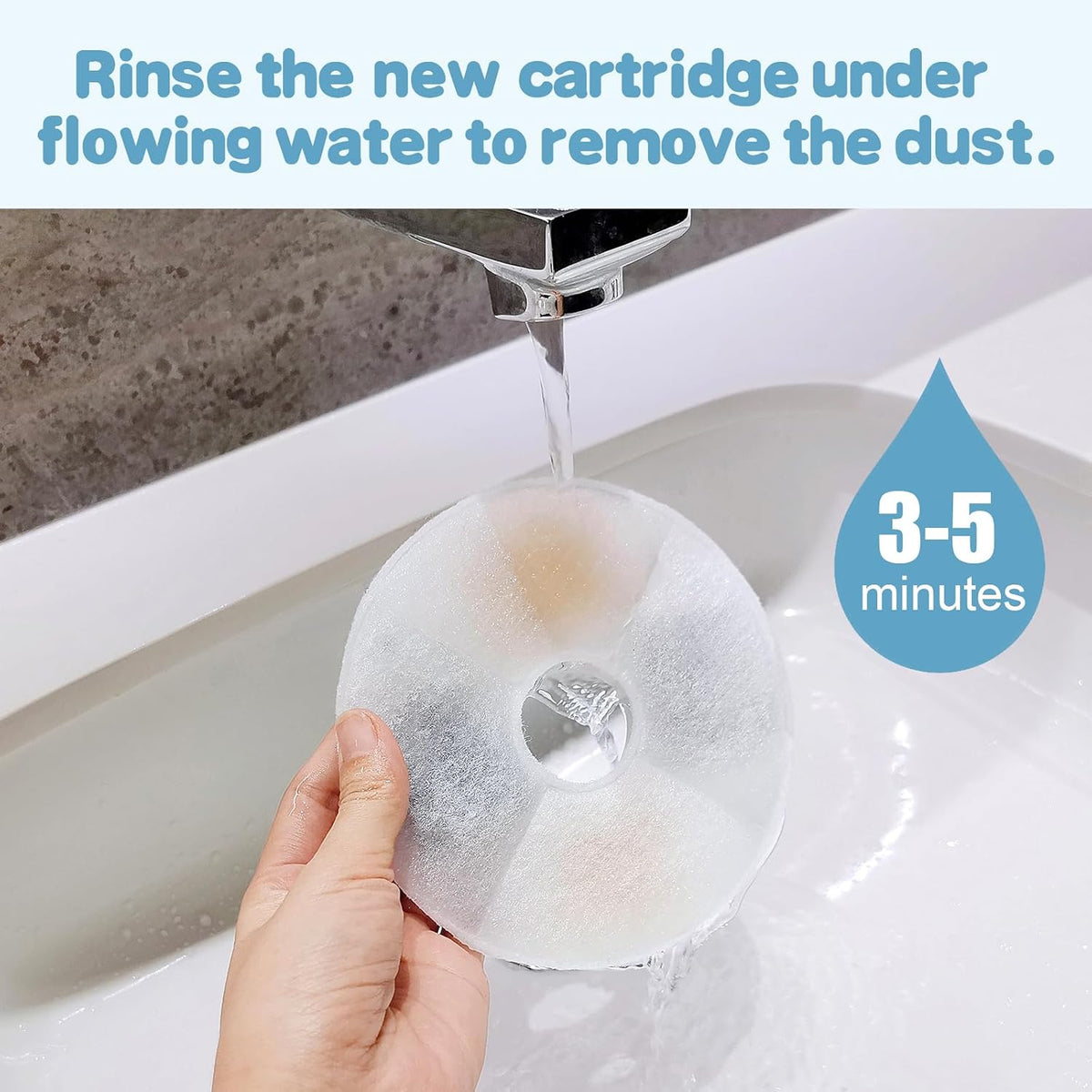 12 Pack Cat Water Fountain Filter Replacement Compatible with Catit - 12 pack - image 3