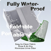 HQ4US Dog Grass Pad with Tray, Foldable Litter Box High Wall - Large for Dog＜ 28" Length - image 4