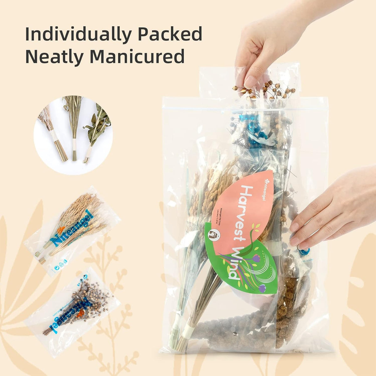 Niteangel Natural & Soft Hamster Bedding Mate: Air-Dried Flowers - Harvest Version - image 3