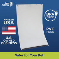 Best Pet Flap Large Replacement Dog Door Non PVC Flap Fits PetSafe - Large 10 1/8" x 16 7/8" - image 2