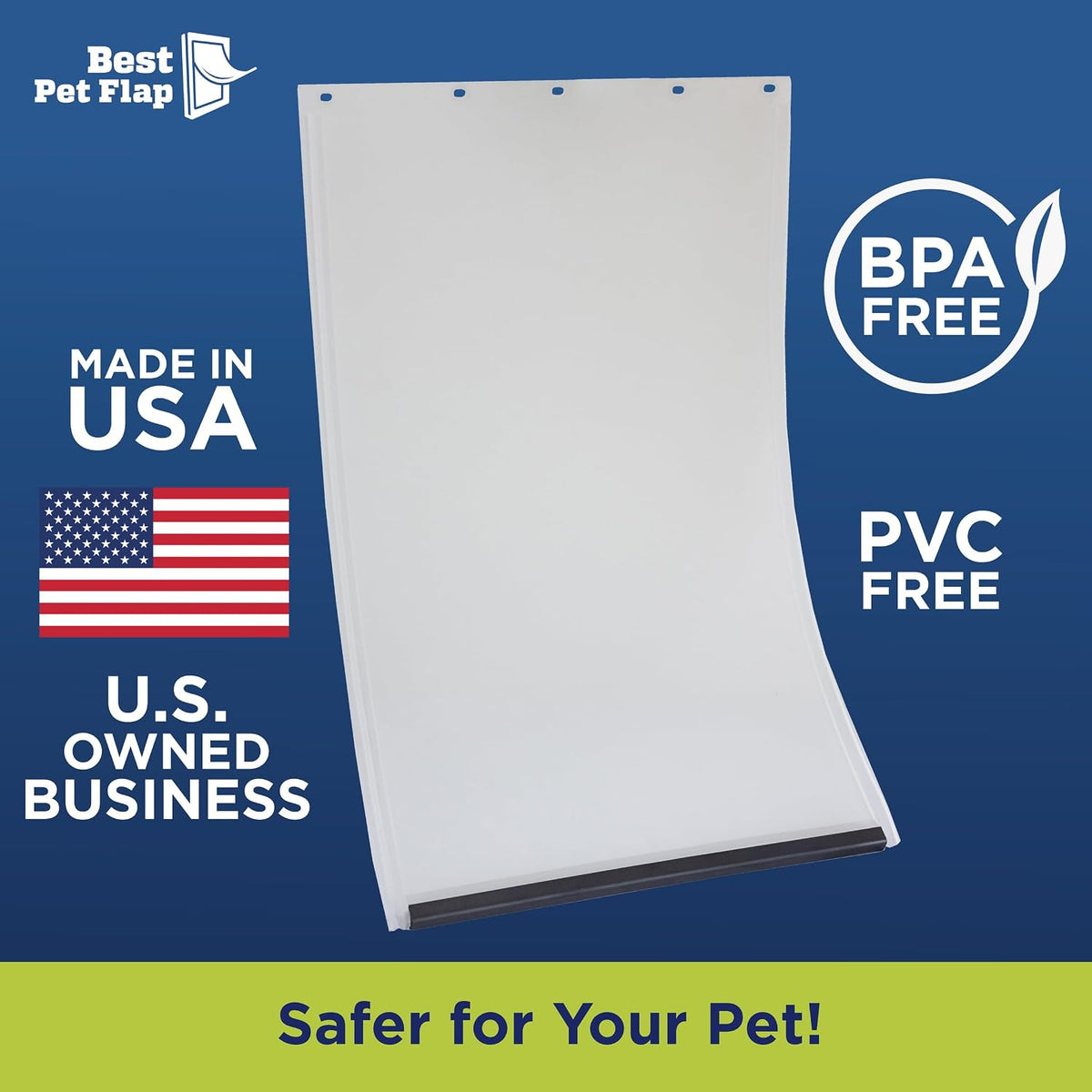 Best Pet Flap Large Replacement Dog Door Non PVC Flap Fits PetSafe - Large 10 1/8" x 16 7/8" - image 2