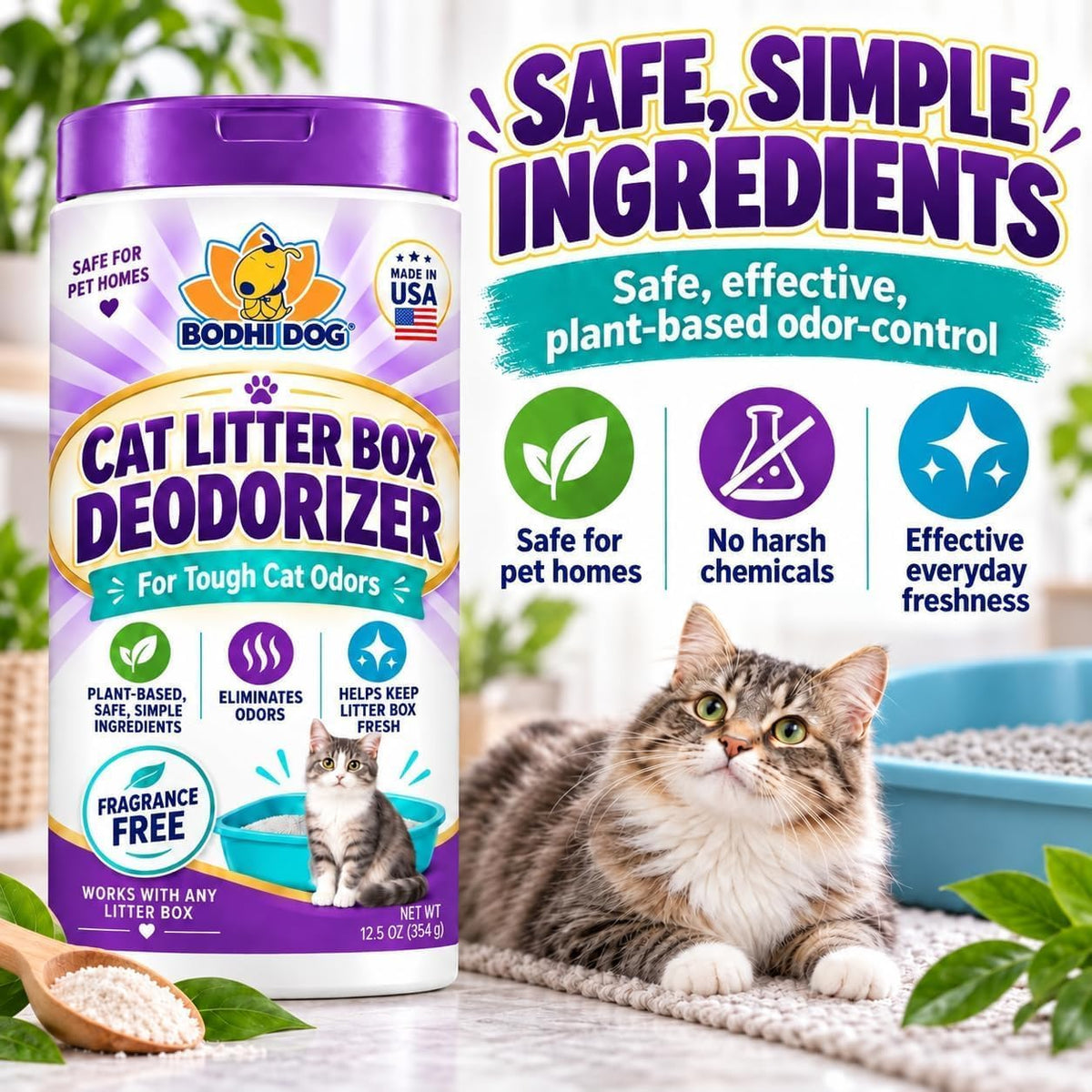 Cat Litter Box Deodorizer - Odor Eliminator - image 3