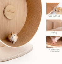 Niteangel Wooden Hamster Exercise Wheel: - Large - image 4