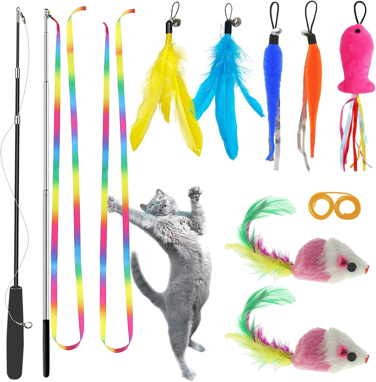 ZPH Cat Toys Interactive for Indoor Cats - SET B