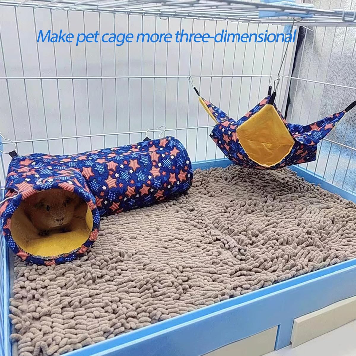 EAEDMY Guinea Pig Rat Ferret Hammock - 1. Tunnel - image 4