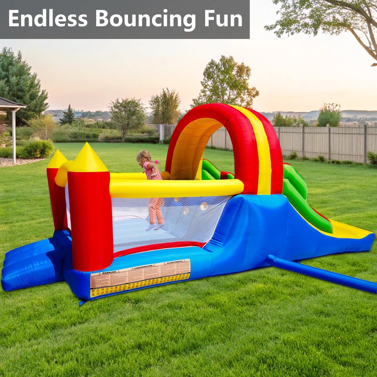 HuaKastro 16x7.2FT Inflatable Bounce House with 2 Racing Slides - image 4