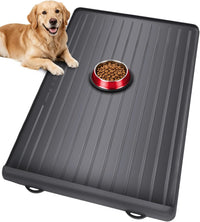 Dog Mat for Food and Water - Black / 39.4"L x 27"W