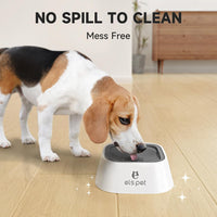 ELS PET No Spill Dog Cat Bowl 35oz 1L Anti Slip Travel Water - 1L / Grey - image 3