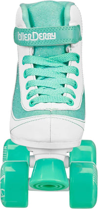 Roller Derby Firestar Youth Skates for Girls, Boys, Beginners - White/Mint / 12 - image 2