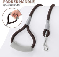 Mile High Life Dog Leash, with Padded Handle - Deep Brown / 4 Feet - image 3