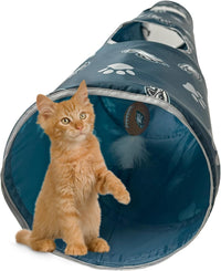 NFL Philadelphia Eagles Cat Tunnel Tube Toy with Plush Football - Philadelphia Eagles - image 3