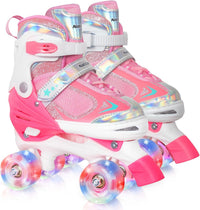 Kids Roller Skates for Boys - Cotton Candy Dream / Small(10C-13C)