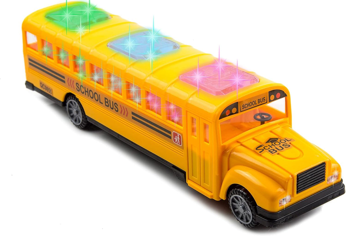Toysery Yellow School Bus for Boys and Girls 3 Years Old and Above – Fun for Kids & Family