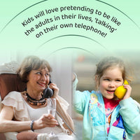 HAPPYPIE Toy Phone for Kids Swing Set Phone Pretend Phones - Yellow - image 4