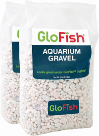 GloFish Aquarium Gravel, Pink, Green & Blue Mix - White Frost / 5 pounds (Pack of 2)