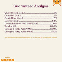 Made by Nacho Wet Cat Food, Sustainably-Caught Minced Salmon in Bone Broth for Hydration, Digestive Health, High Protein, 2.5 Ounce Cups (10 Pack)