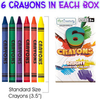 ArtCreativity Bulk Crayon Packs - 25 Set of 6-Packs (150 Ct) - image 3