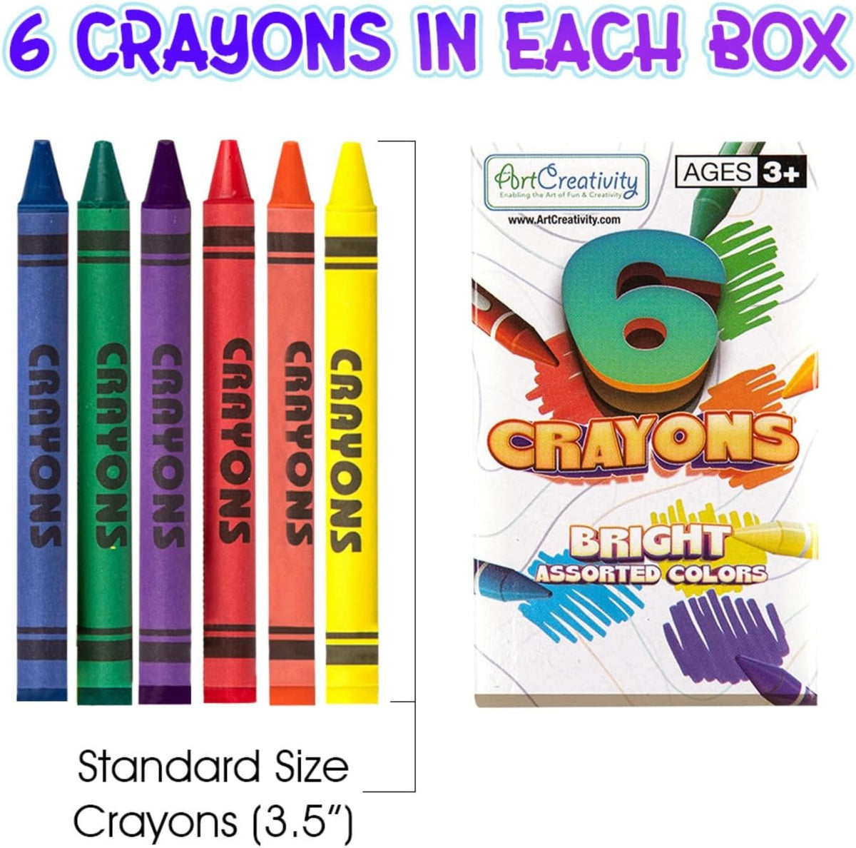 ArtCreativity Bulk Crayon Packs - 25 Set of 6-Packs (150 Ct) - image 3