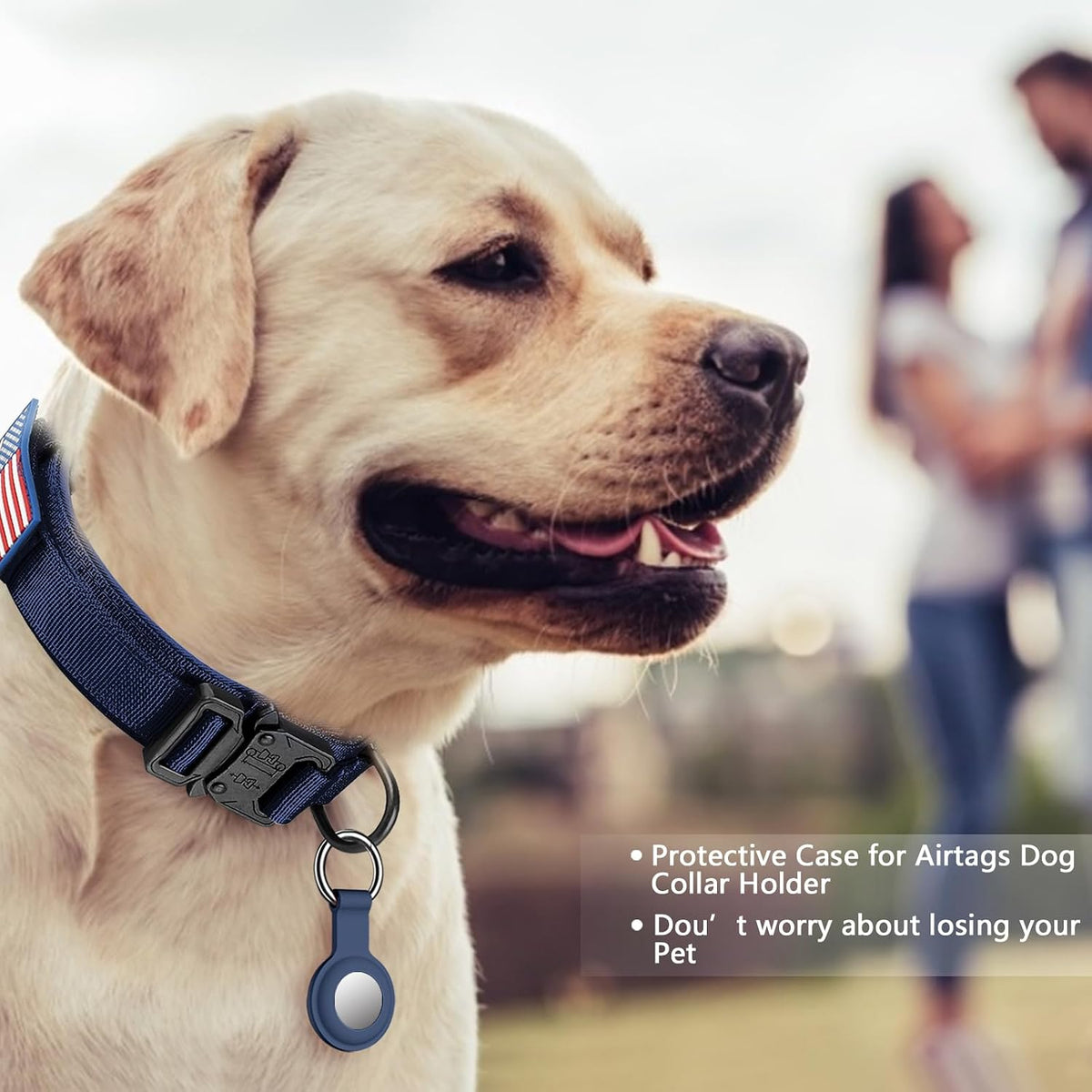 DAGANXI Tactical Dog Collar - Midnight blue / XL - image 2