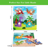 Wooden Peg Puzzles for Toddlers 1-3 - Style B - image 3