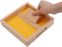 Suwimut wooden Montessori sand tray with wooden pen for letter writing practice - view 4