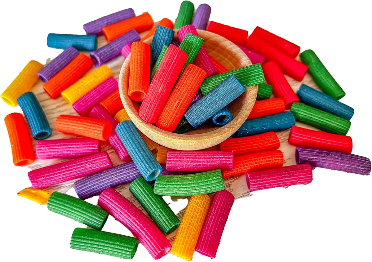 Sensory-N-Stuff rainbow colored elbow pasta sensory bin filler - view 2