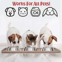 DogBuddy Dog Food Mat, Waterproof Silicone Pet Bowl Mats with Raised Edge – Essentials for Dogs - Medium: 21" x 14" / Taupe - image 2